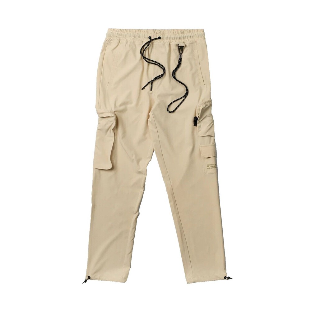 Reason Cargo Pants Men’s 36x32 XL Cream Utility Stretch Tech Elastic Waist
